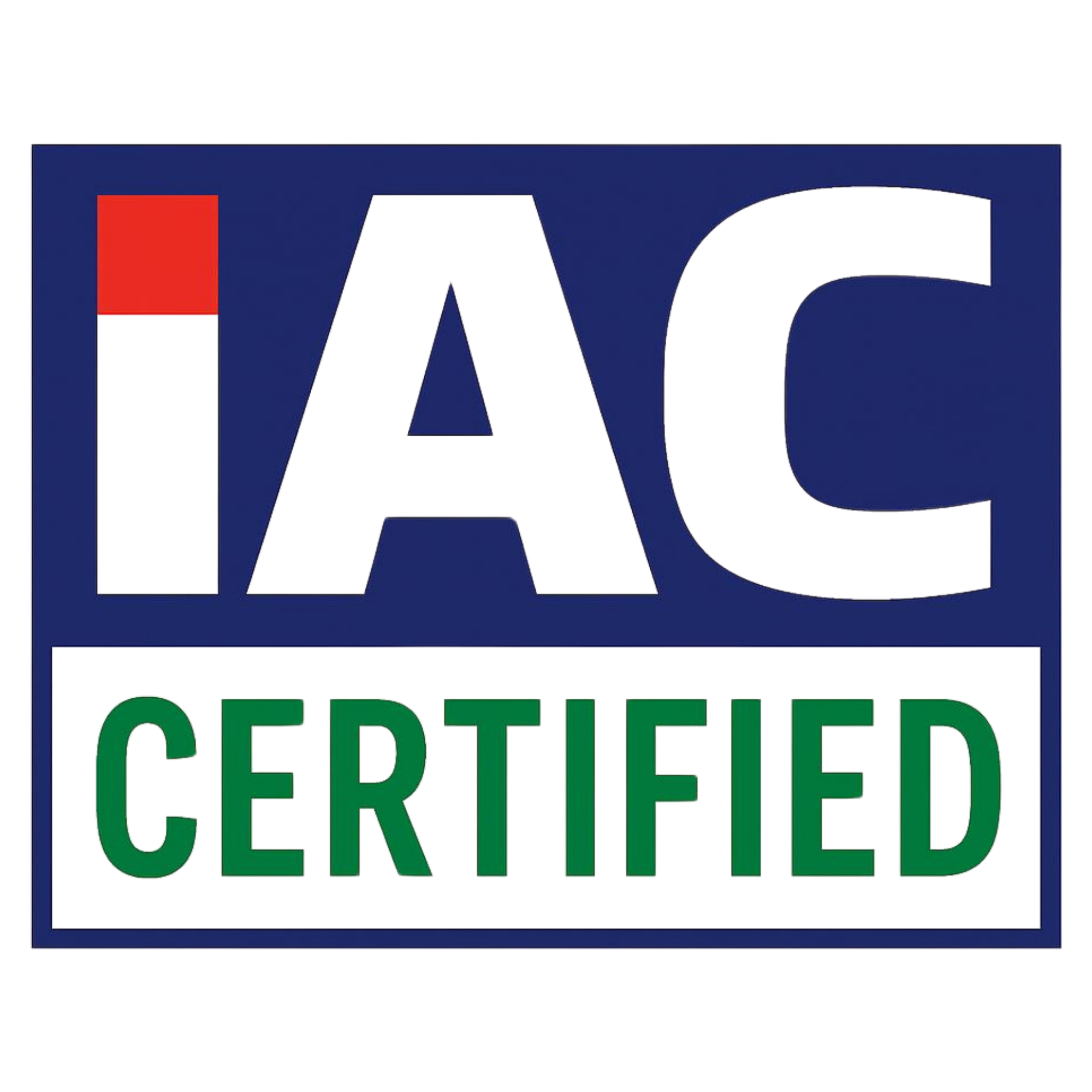 شعار IAC CERTIFIED المرسل من العميل